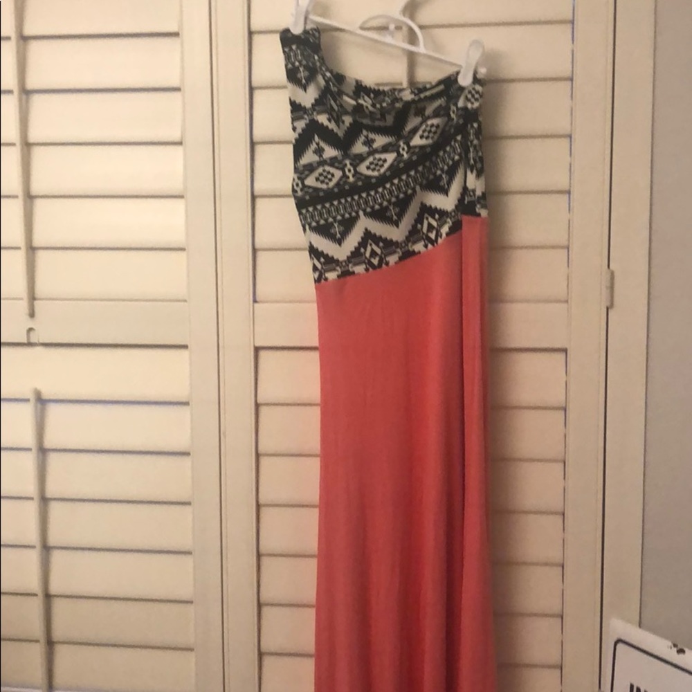 One shoulder maxi dress